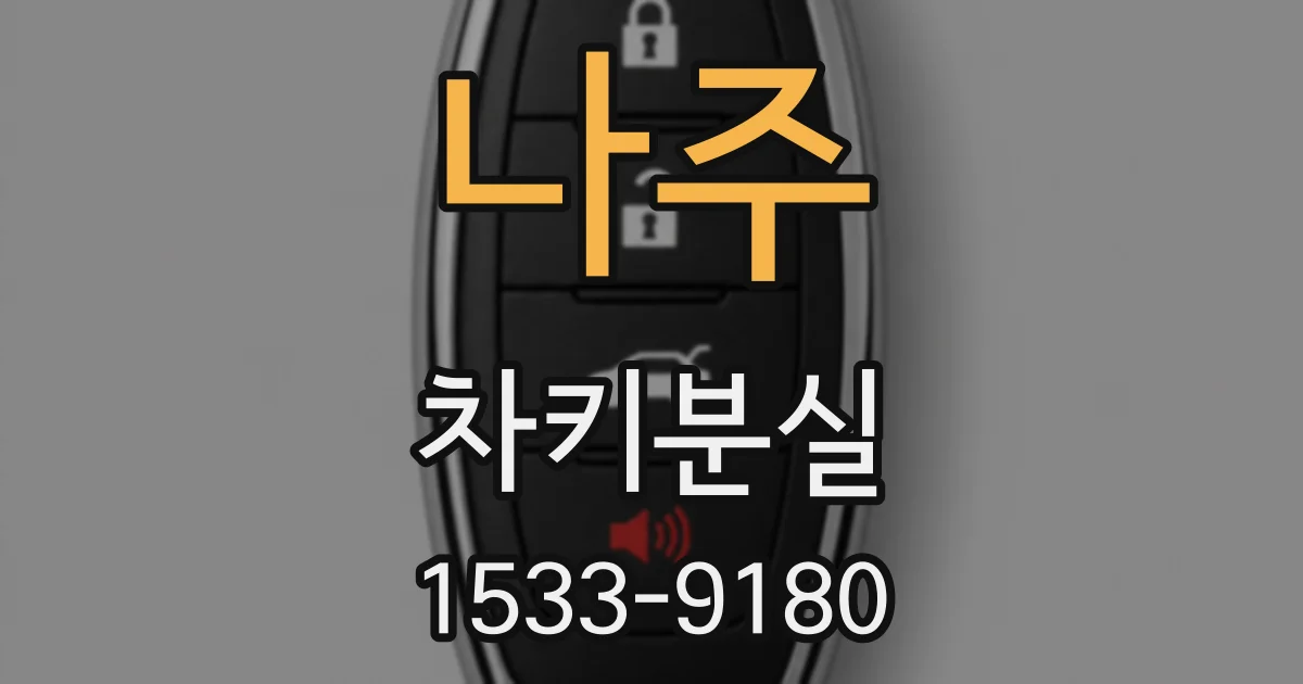 나주 차키분실