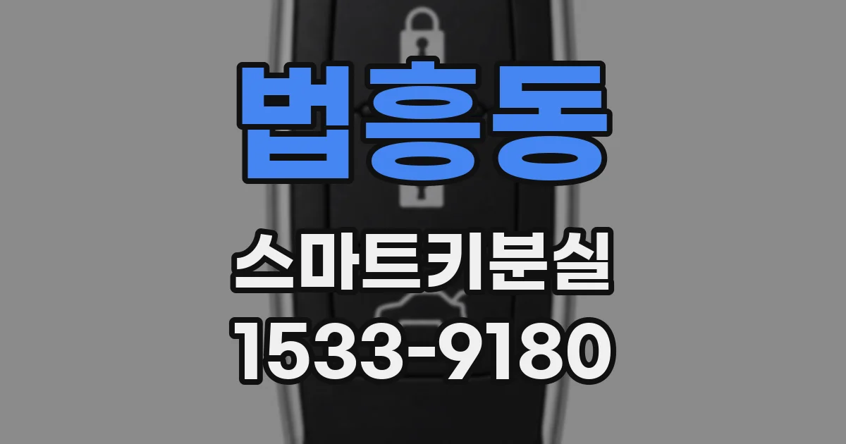 법흥동 스마트키분실