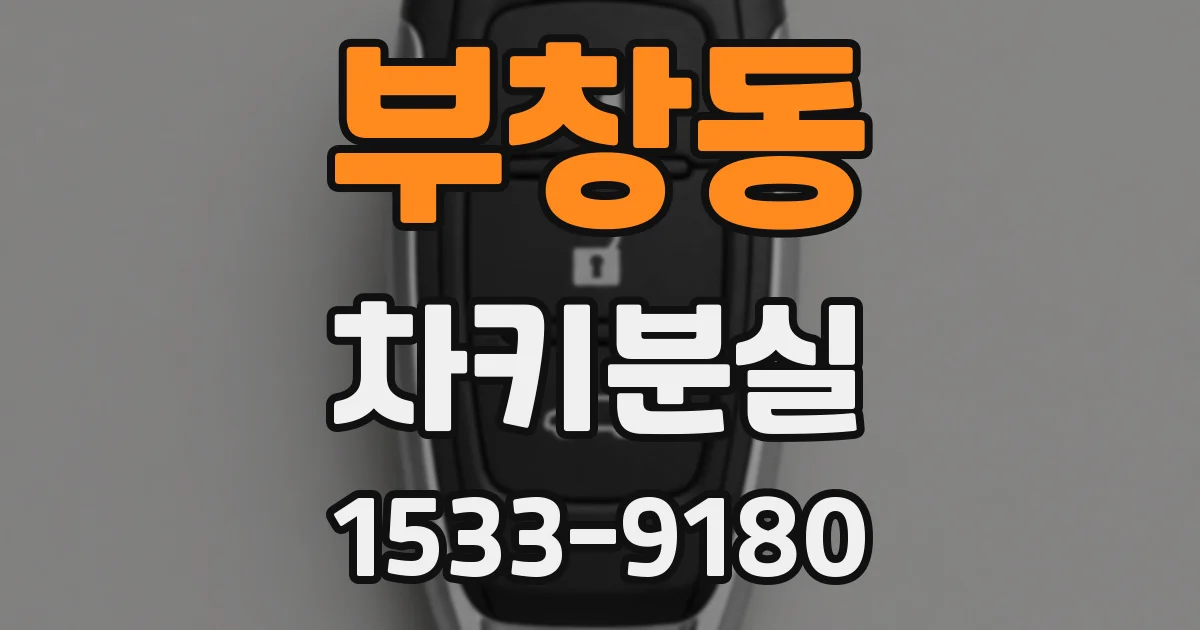 부창동 차키분실