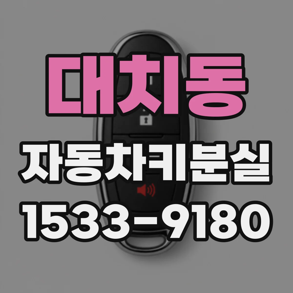 대치동 자동차키분실