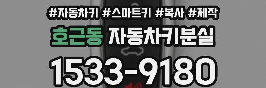 호근동 자동차키분실