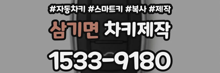 삼기면 차키제작