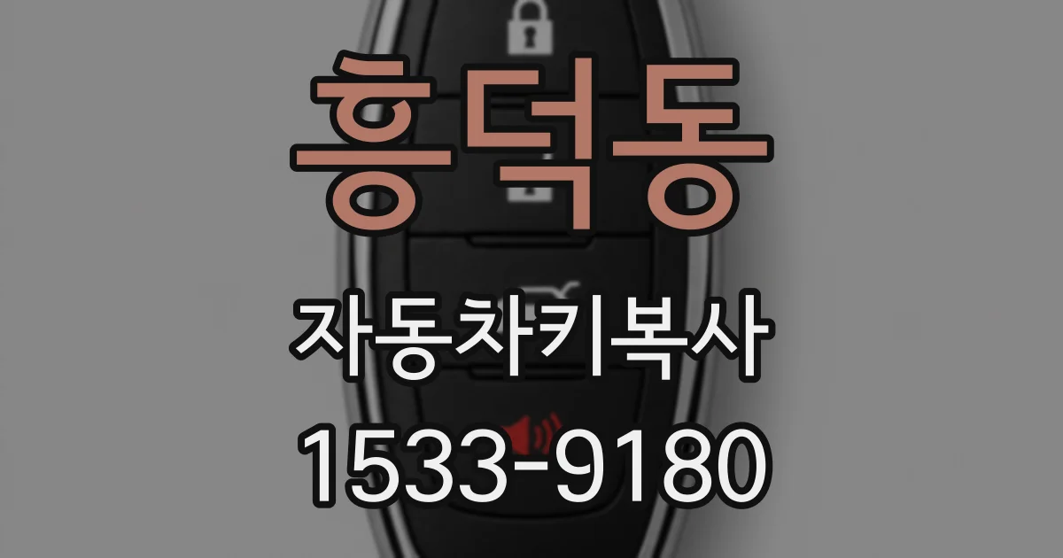 흥덕동 자동차키복사