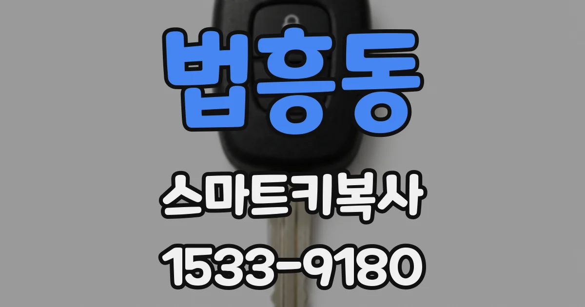 법흥동 스마트키복사