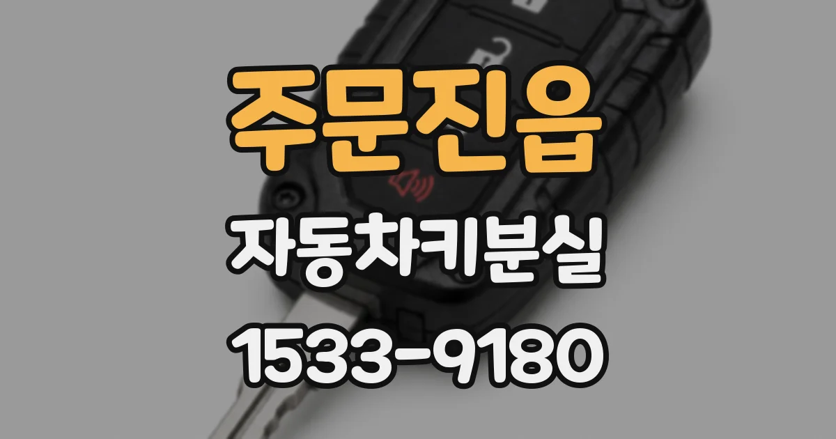 주문진읍 자동차키분실