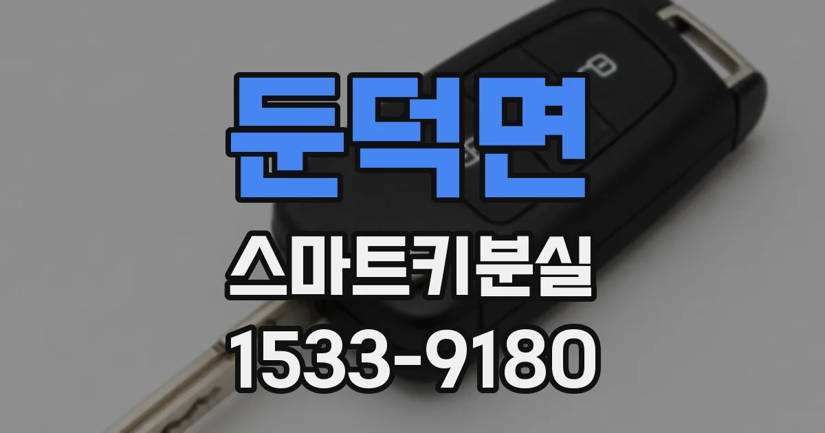 둔덕면 스마트키분실