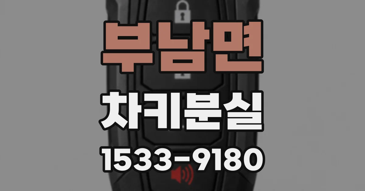 부남면 차키분실