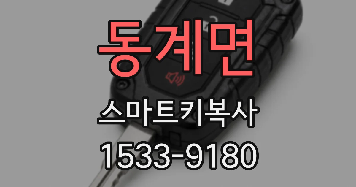 동계면 스마트키복사