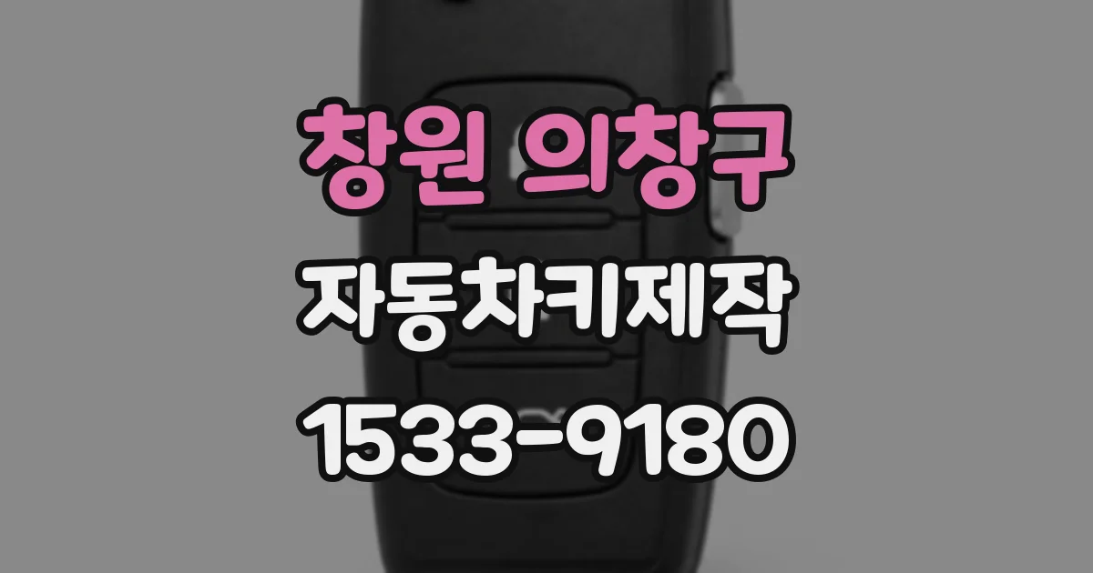 창원 의창구 자동차키제작