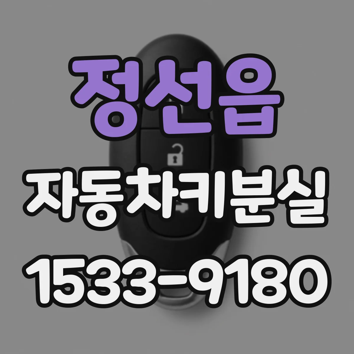 정선읍 자동차키분실