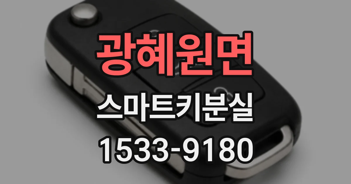 광혜원면 스마트키분실