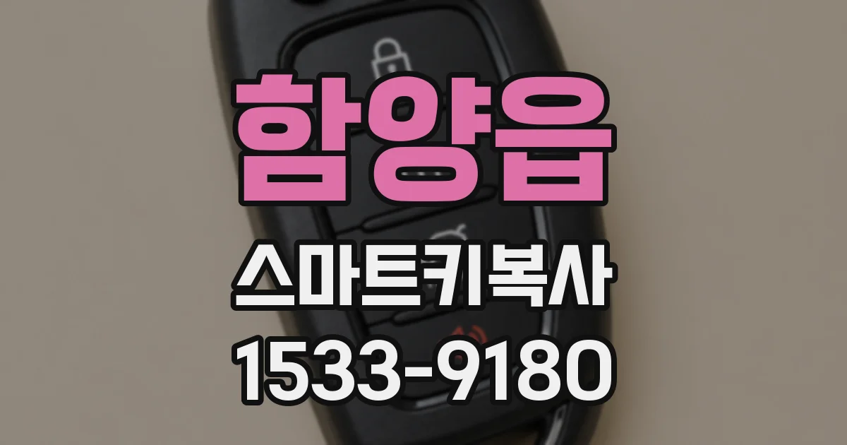 함양읍 스마트키복사
