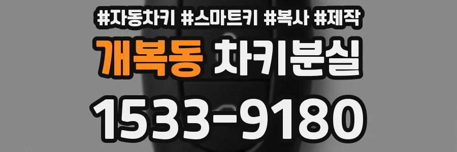 개복동 차키분실