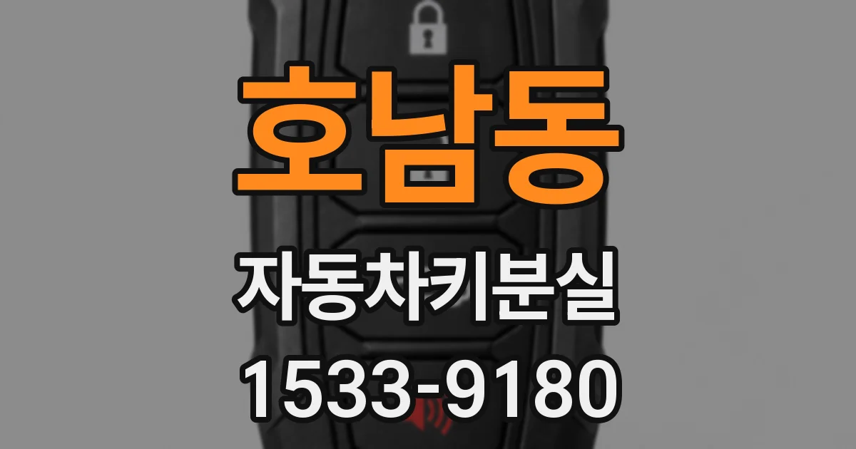 호남동 자동차키분실
