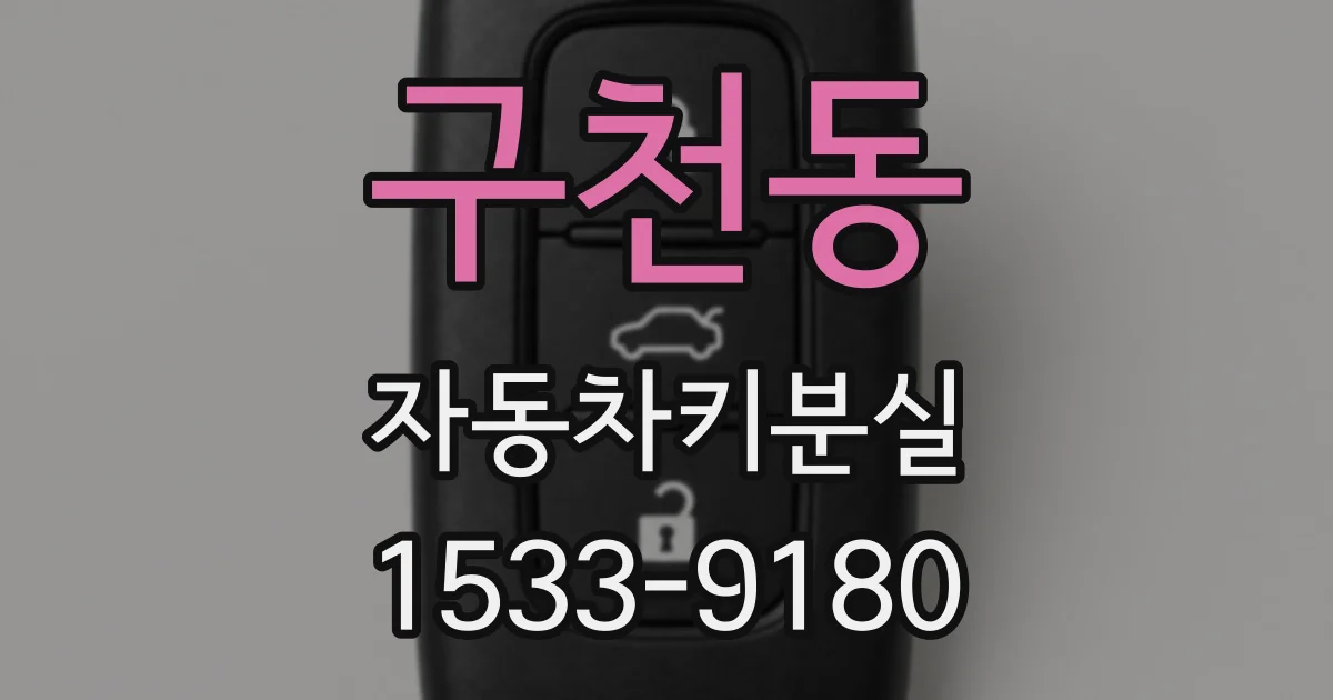 구천동 자동차키분실