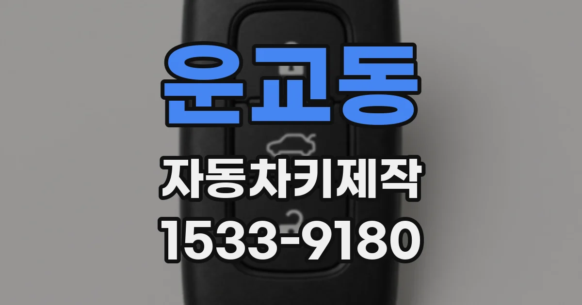 운교동 자동차키제작