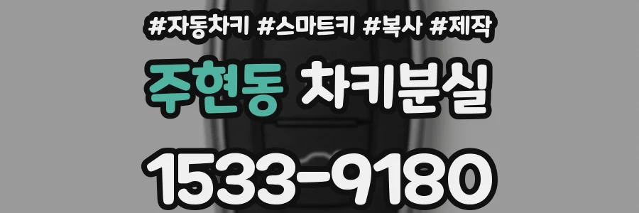 주현동 차키분실