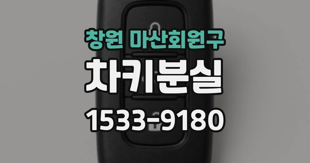 창원 마산회원구 차키분실