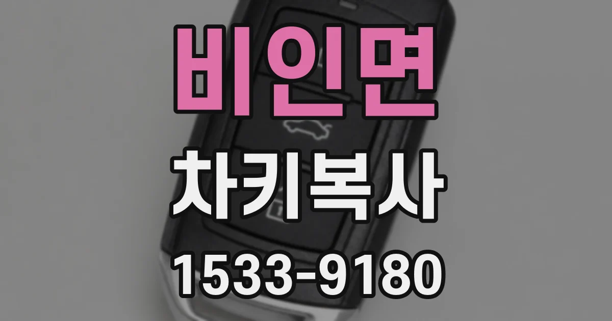비인면 차키복사