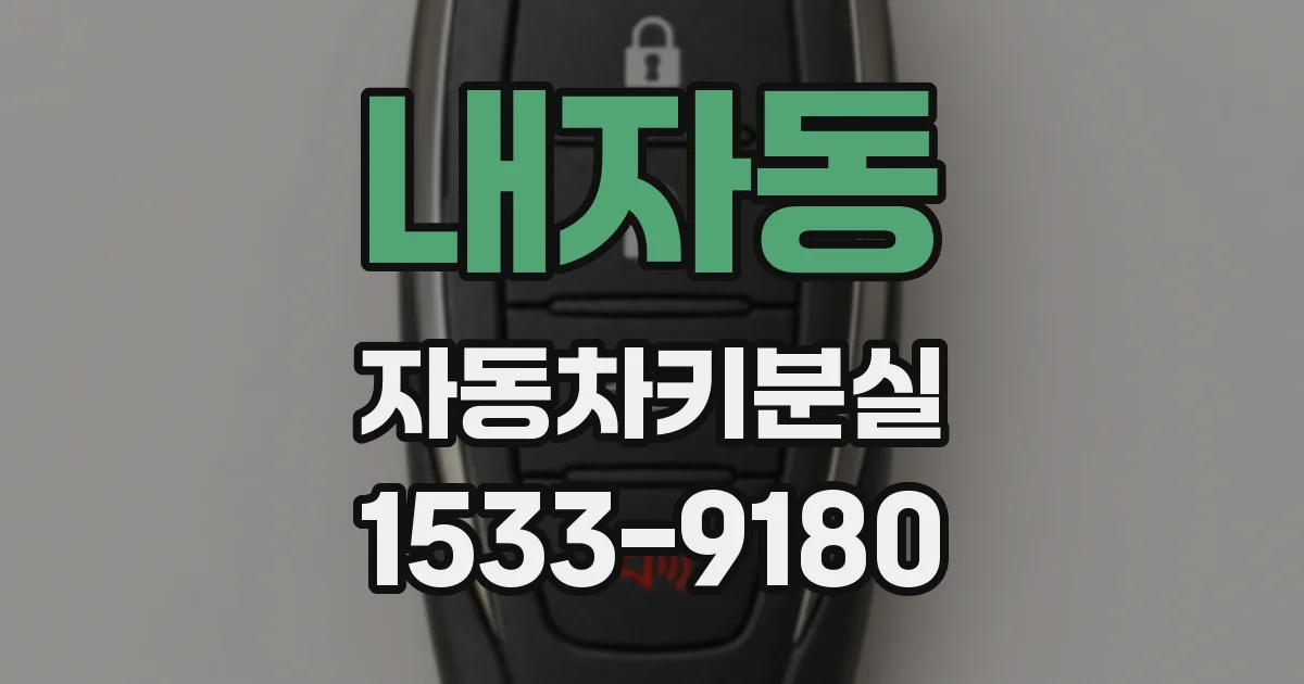 내자동 자동차키분실