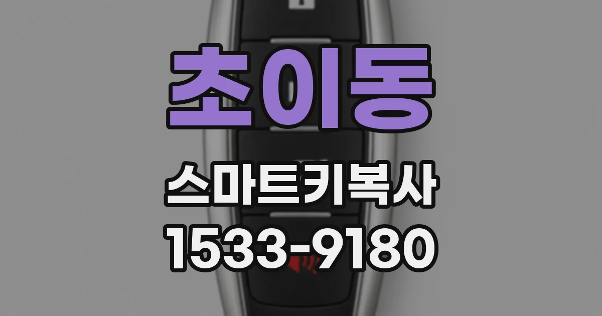 초이동 스마트키복사