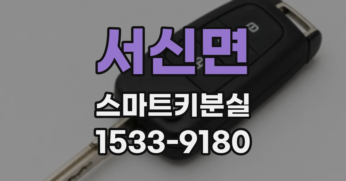 서신면 스마트키분실