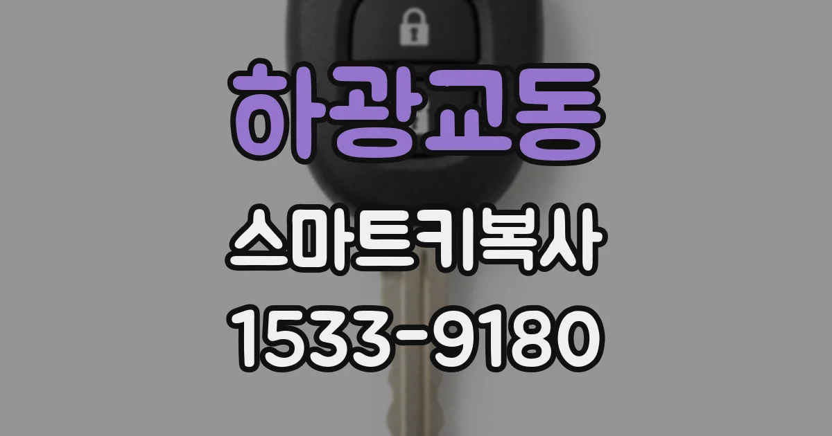하광교동 스마트키복사