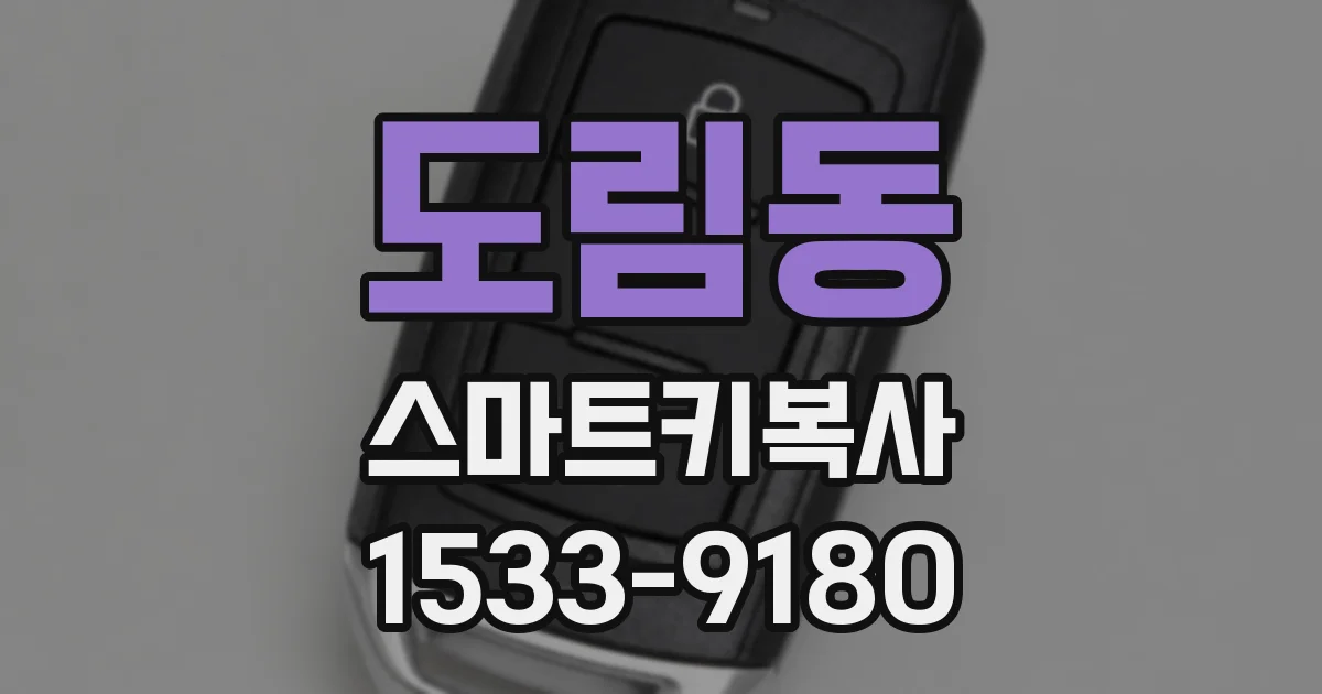도림동 스마트키복사