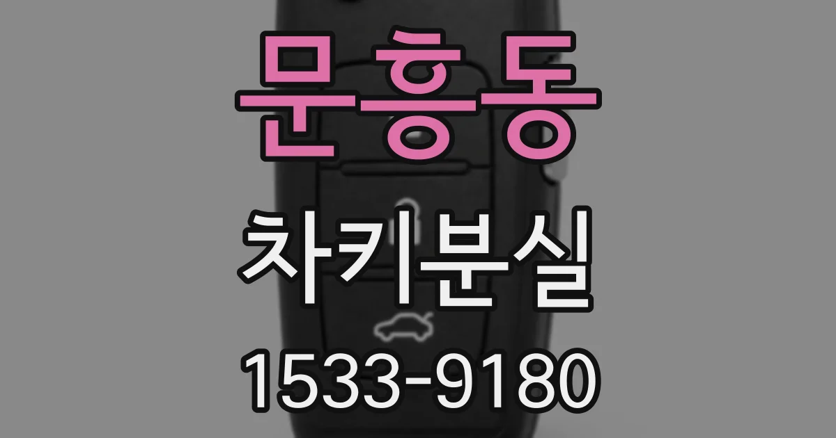 문흥동 차키분실