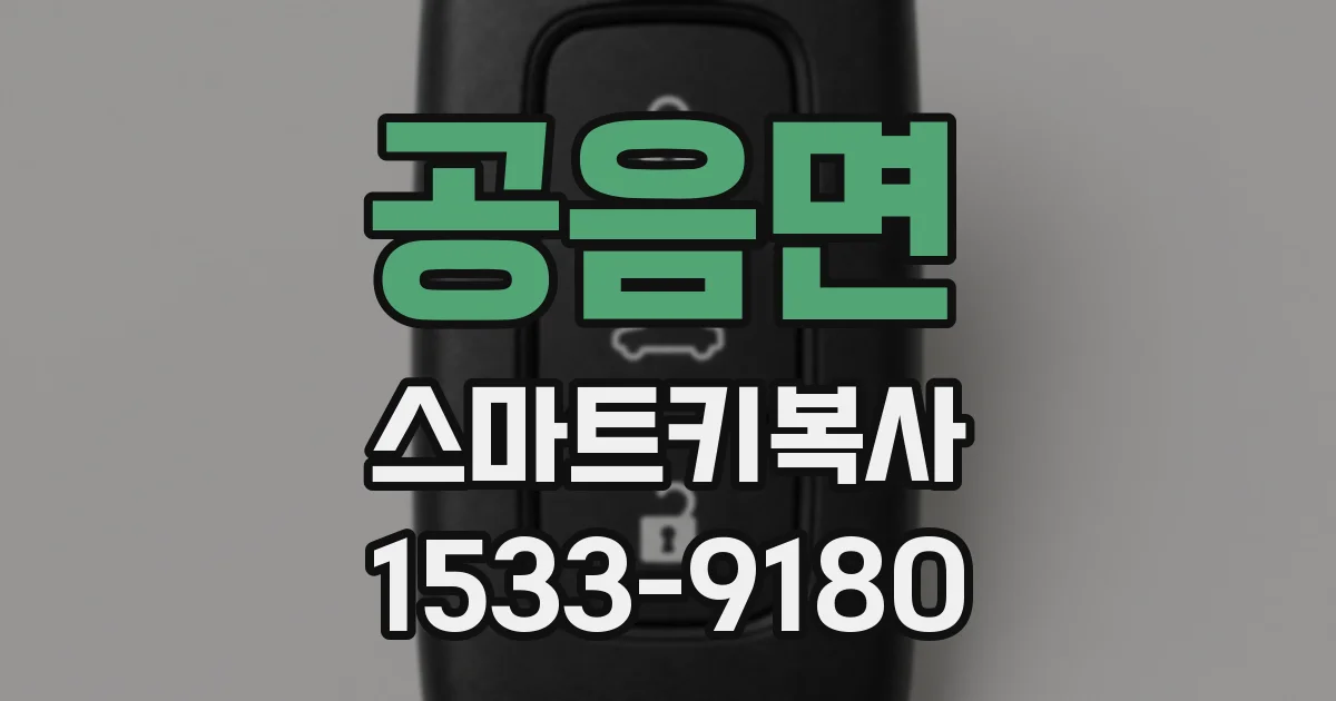 공음면 스마트키복사