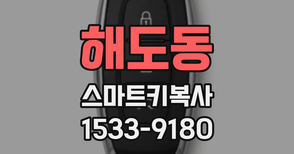 해도동 스마트키복사