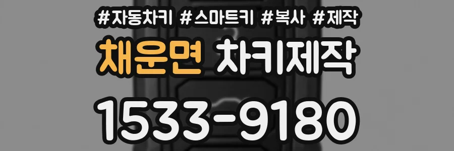 채운면 차키제작
