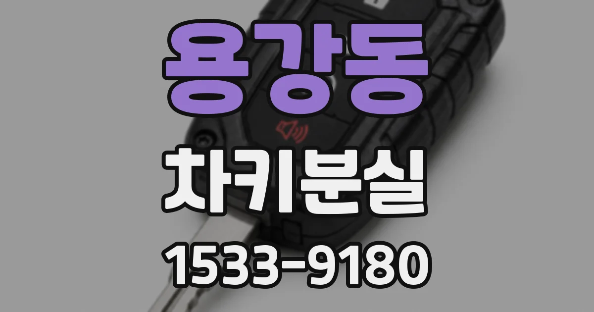 용강동 차키분실