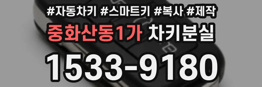 중화산동1가 차키분실