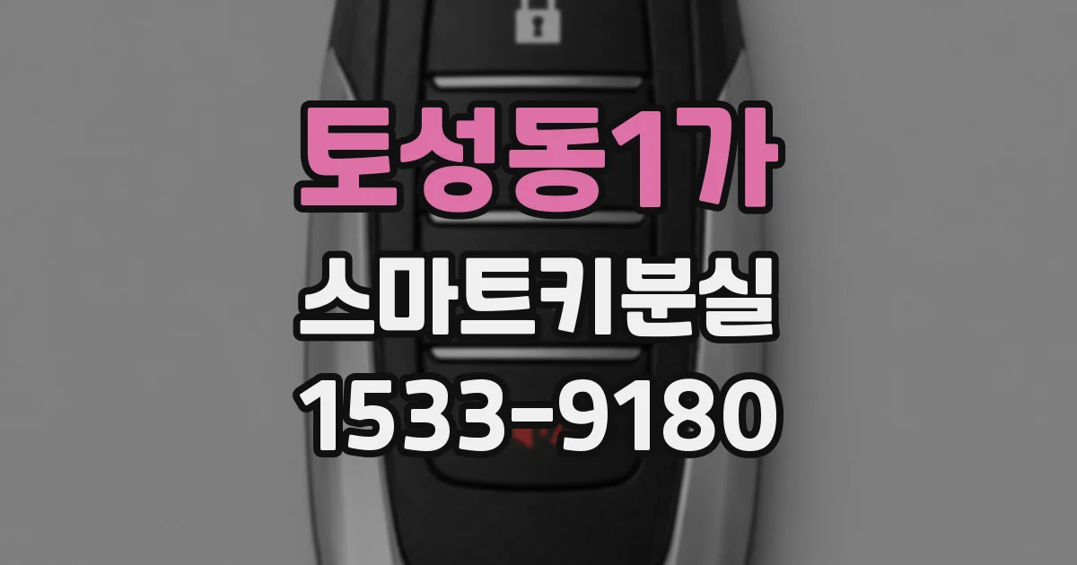 토성동1가 스마트키분실
