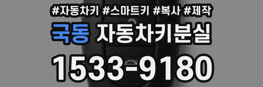 국동 자동차키분실