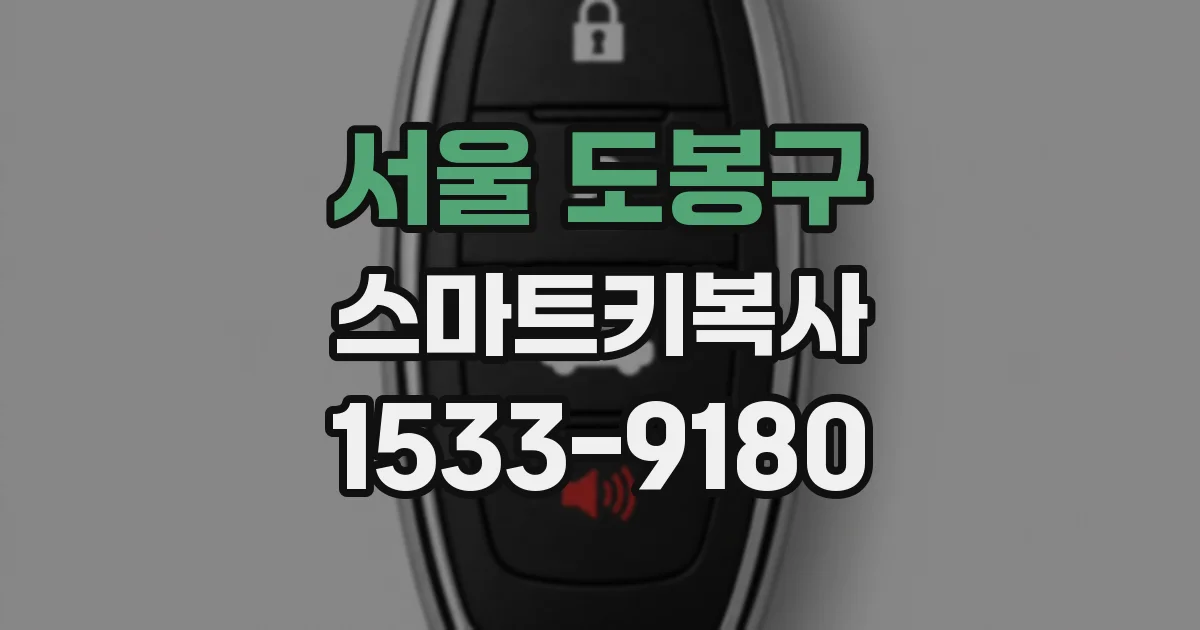 서울 도봉구 스마트키복사