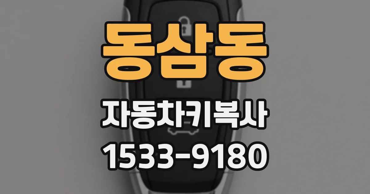 동삼동 자동차키복사