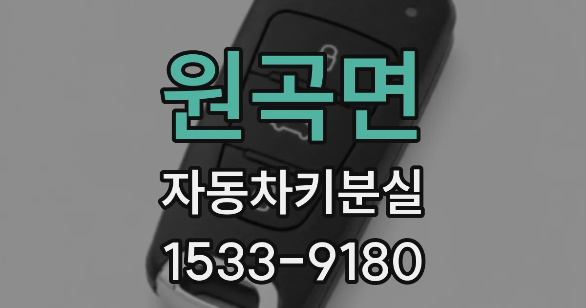 원곡면 자동차키분실