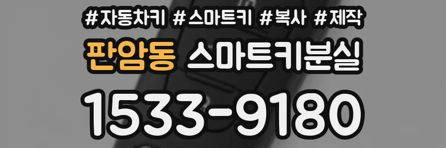 판암동 스마트키분실