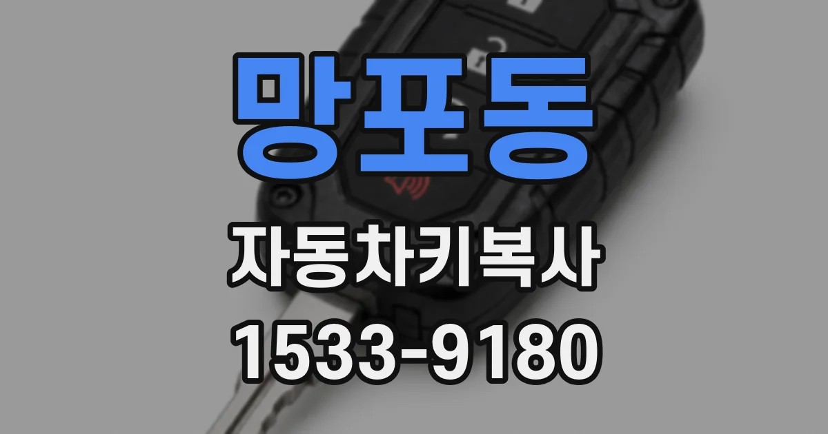 망포동 자동차키복사