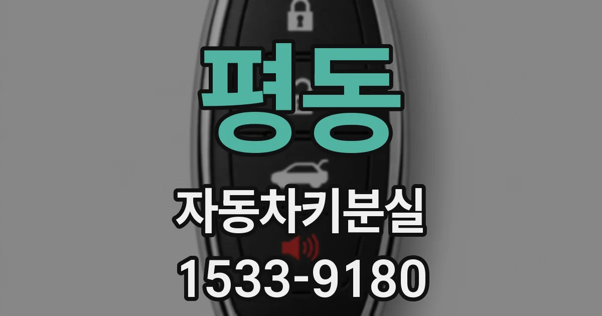 평동 자동차키분실