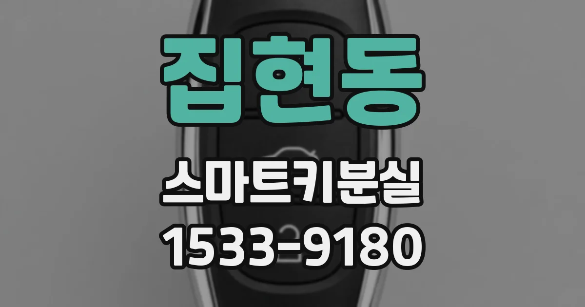 집현동 스마트키분실