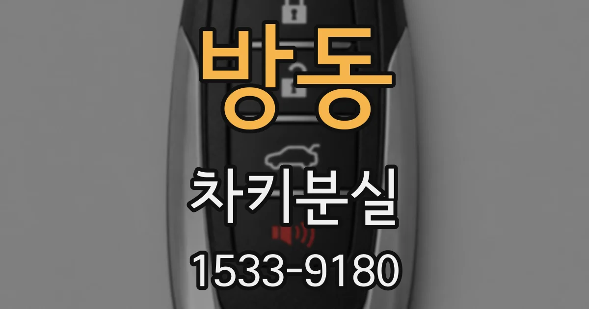 방동 차키분실