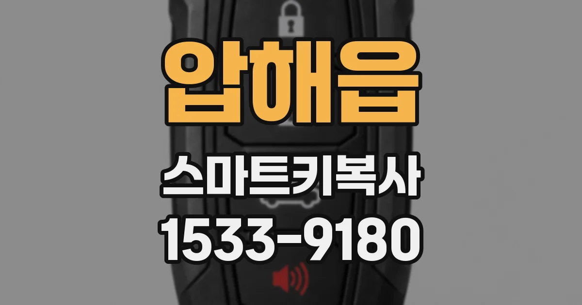 압해읍 스마트키복사