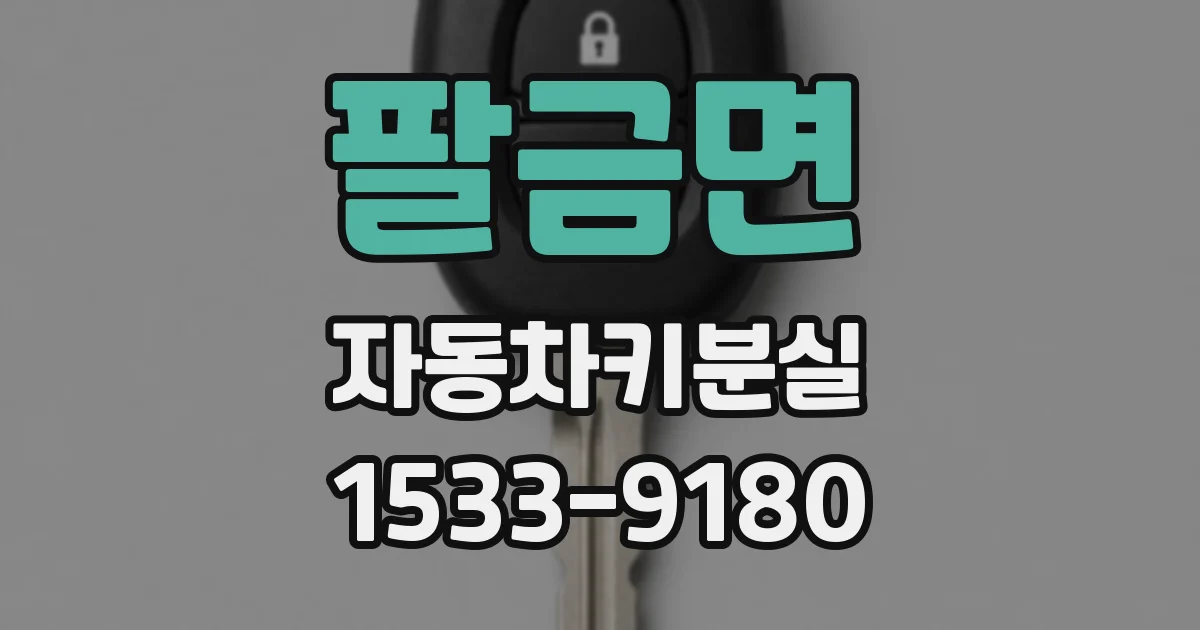 팔금면 자동차키분실