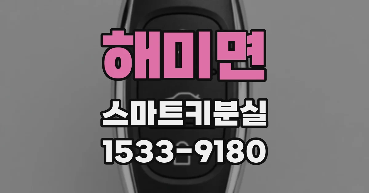 해미면 스마트키분실