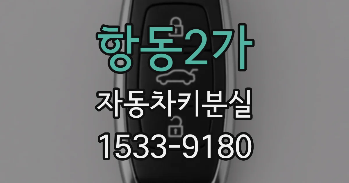 항동2가 자동차키분실