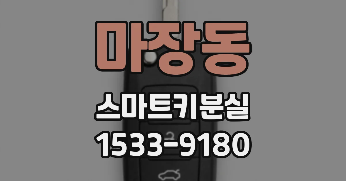 마장동 스마트키분실