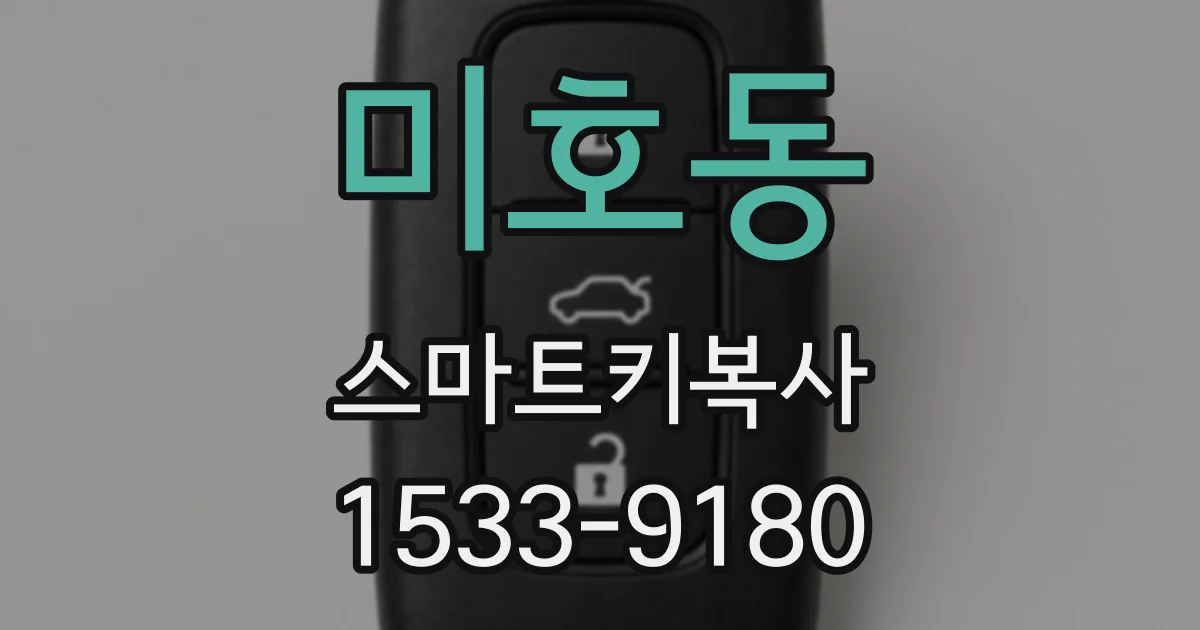 미호동 스마트키복사